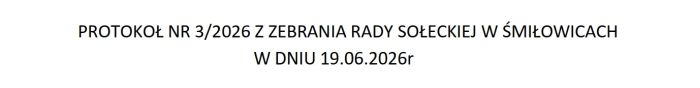 Protok� Rady So�eckiej nr 3